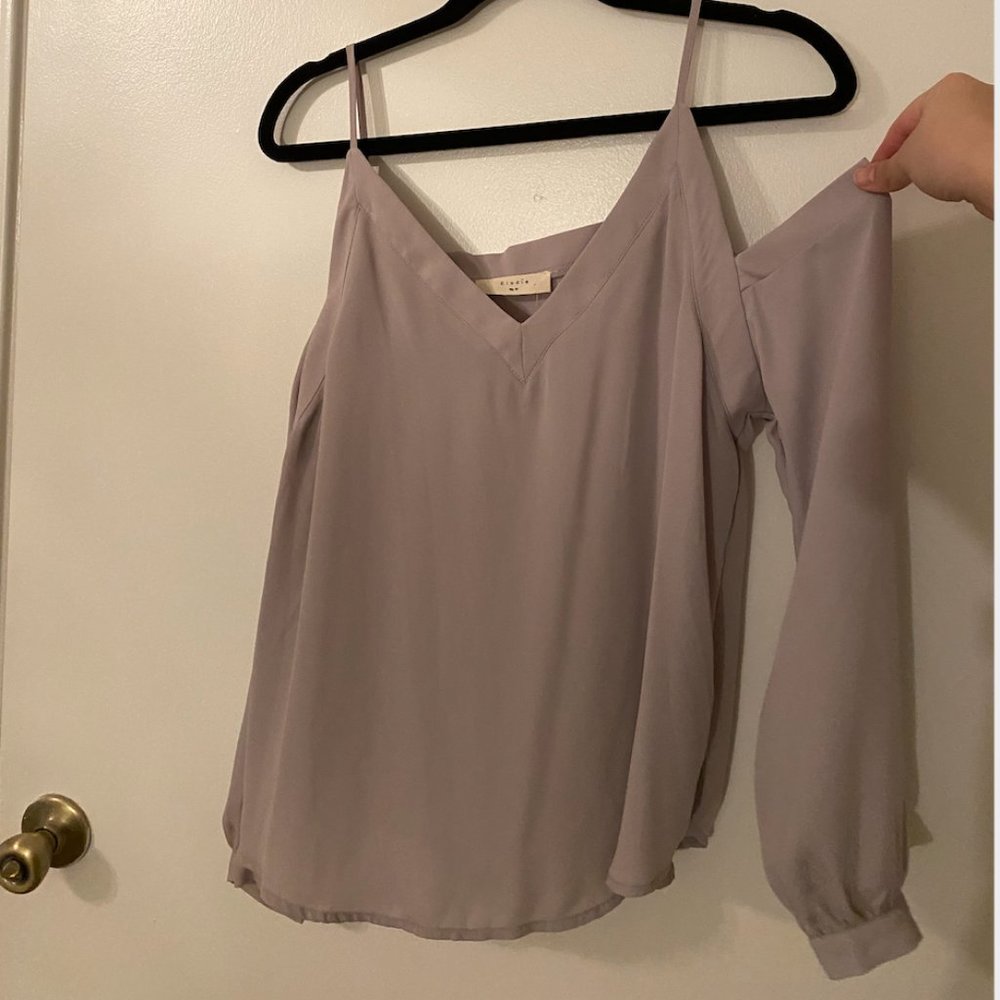 Cold shoulder blouse